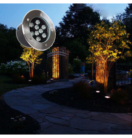 Spot Balizador Led 9w Branco Frio Blindado Para Piso